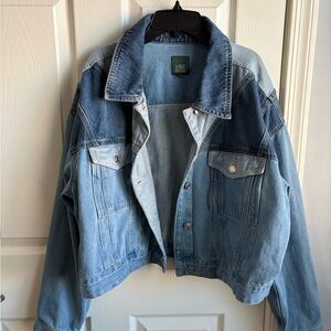Plus Size Wild Fable Two-Tone Denim Jacket